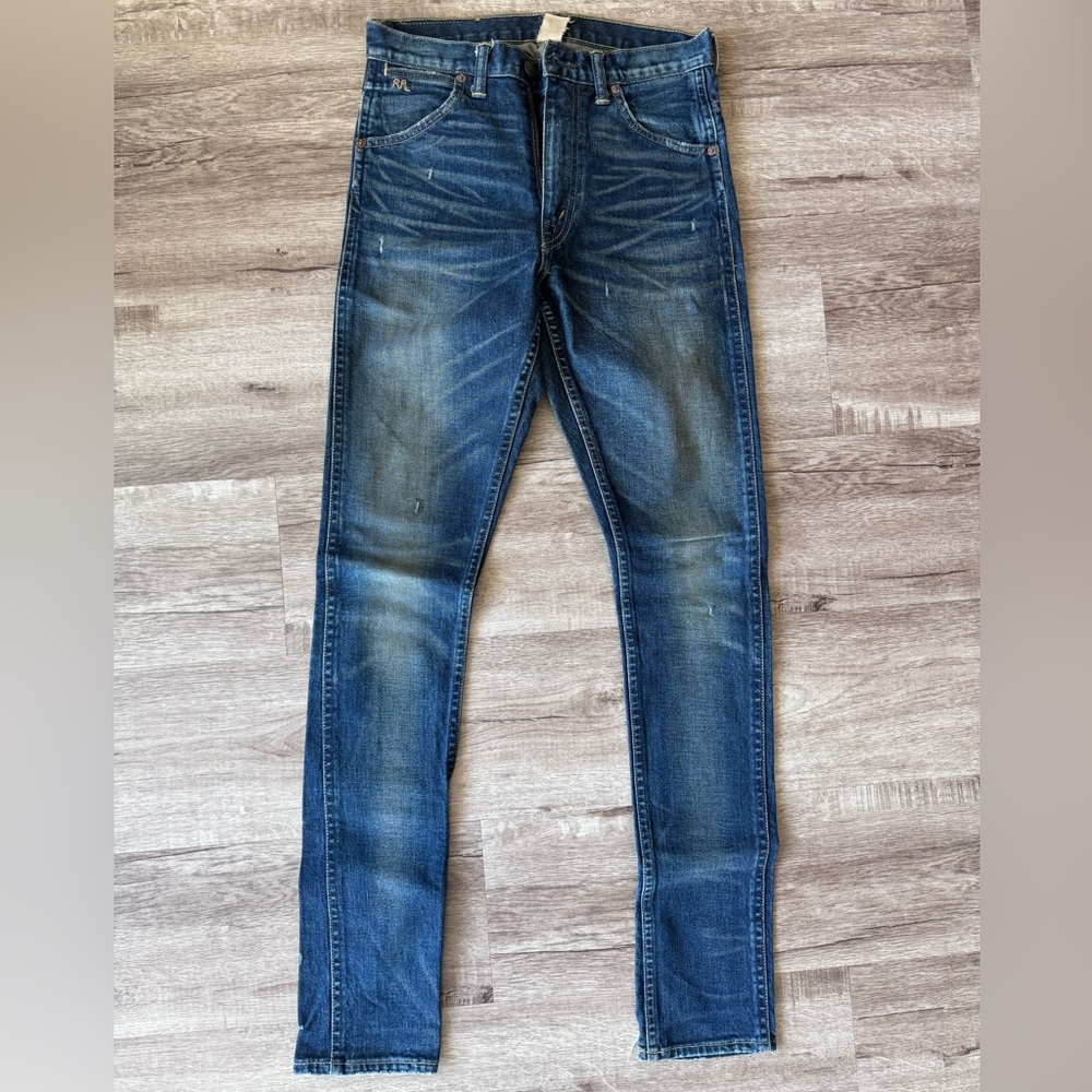 RRL super slim high rise jeans